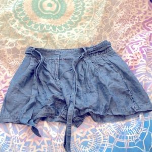 Ann Taylor tie-waist shorts